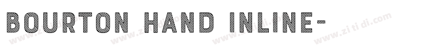 Bourton Hand Inline字体转换